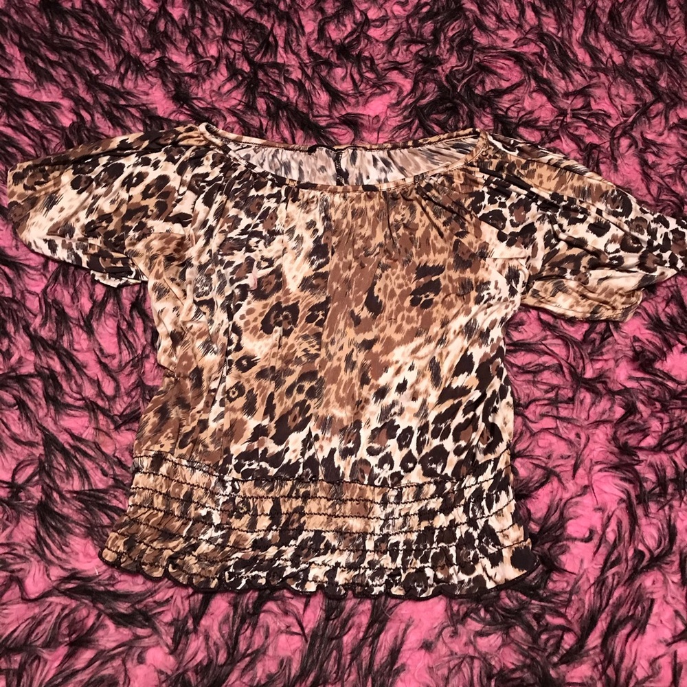 Daytrip silky leopard top